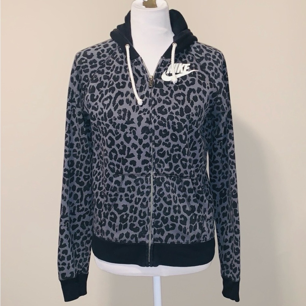 Nike Women's Leopard Zip-Up Hoodie Jacket